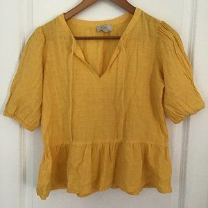 Yellow Loft Outlet peplum top